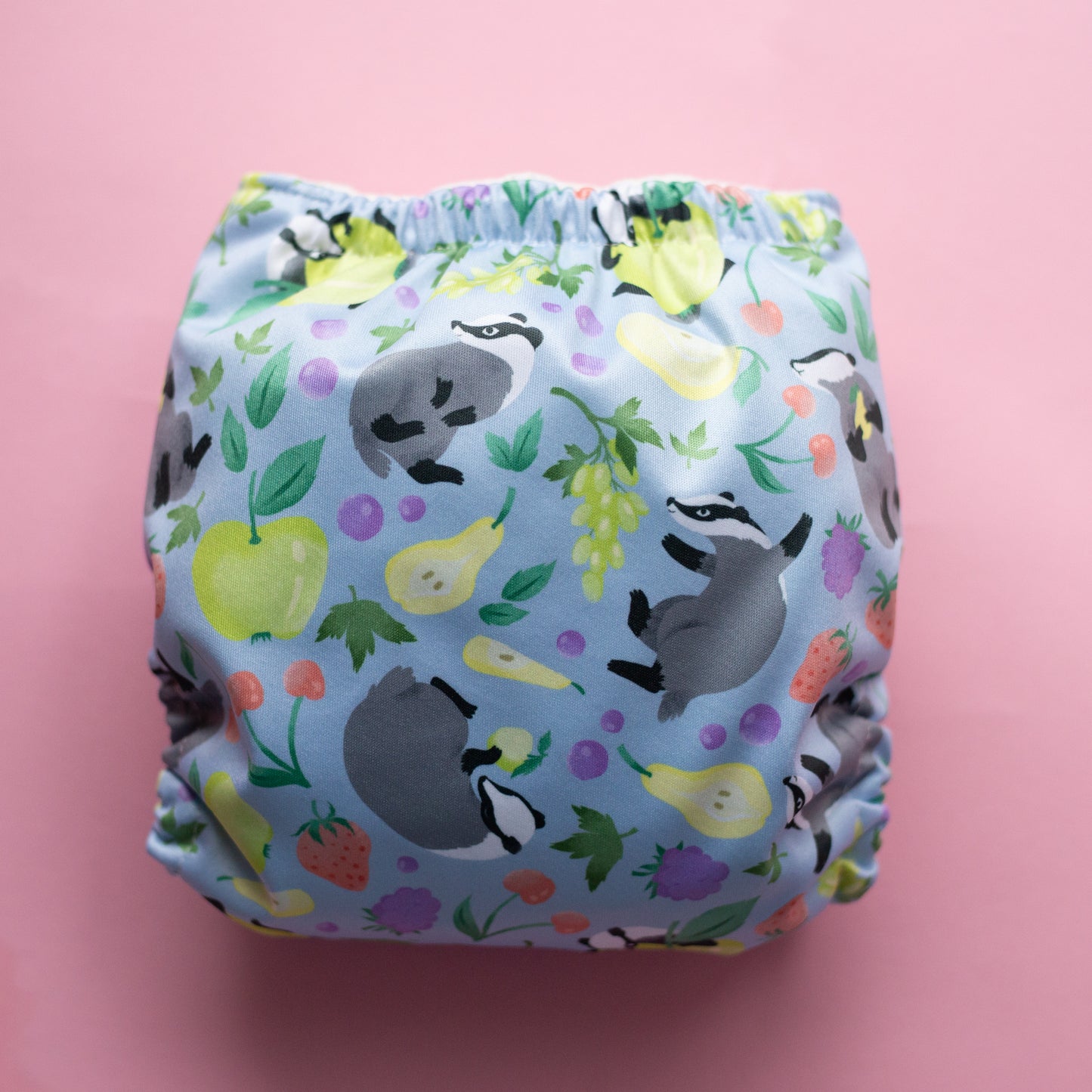 Cloth diaper - Badgers in the orchard