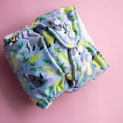 Cloth diaper - Badgers in the orchard