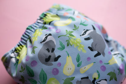 Cloth diaper - Badgers in the orchard