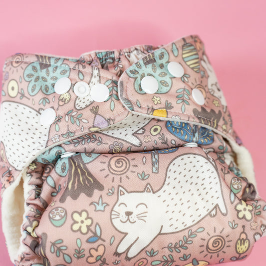 Pocket Cloth Diaper – Cats