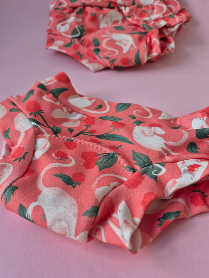 potty training pants pink on pink background